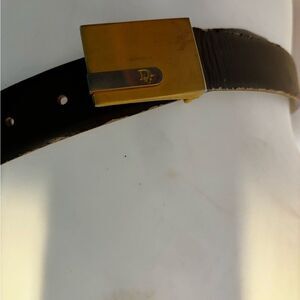 Vintage Christian Dior dress suit unisex Belt logo accessory y2k Dior silver